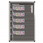 Klassen-Plantafel, 10 Stunden Mo-Fr, für 15 Klassen, 103x77 cm, 